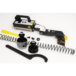Pneumatic mounting finger with quick-release chuck