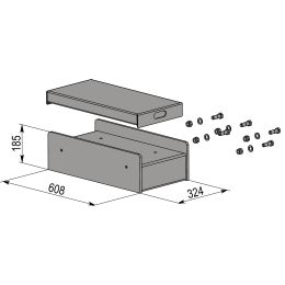 Extensions for running rails (300mm) (2 pcs.) ATH-Cross Lift 40/50