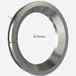 Clamping ring for truck aluminium rims Ø201 mm